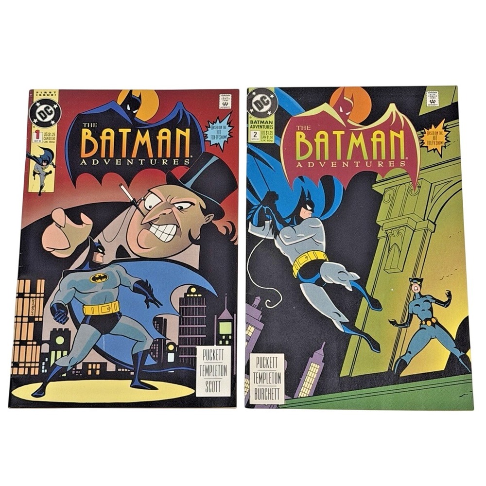 DC Comics The Batman Adventures #1 October 1992 & #2‎ November 1992 Comic Books